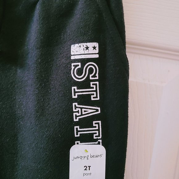 BNWT Black FLEECE PANTS w/POCKETS Sz 2T (drawstring & lightweight!) - Picture 6 of 7